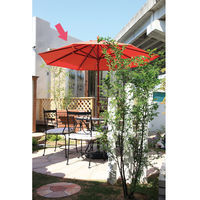 タカショー マーケットパラソル 2.4m ビビットオレンジ ACT-24VO 1本