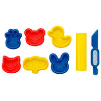 ねんどおし型セット どうぶつタイプ 160-010 4個 銀鳥産業（直送品）