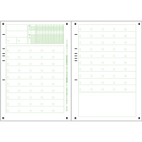 スキャネット チェックマークシート A5両面（小中高アンケート用）20問5択記述欄付き SN-0465 1箱（1000枚入）（直送品）