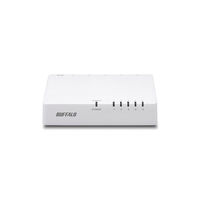 バッファロー 10/100Mbps対応 スイッチングHub プラ LSW4-TX-5EP/WHD 1台