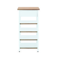 【アウトレット】吉桂 HIKE デスクサイド シェルフ W370×D500×H720mm WH 1台（直送品）