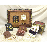 ササガワ 【OW】ピアス台紙 ブラック S 19-2620 1セット(1冊(30枚)×5)