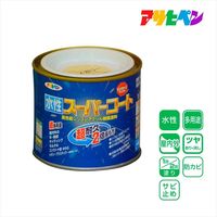 アサヒペン 水性スーパーコート 1/5L (アイボリー) 9011378 1個