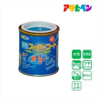 アサヒペン 水性スーパーコート 1/12L （オーシャンブルー） 9011421（直送品）