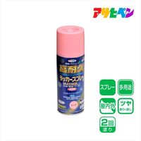アサヒペン 高耐久ラッカースプレー 300mL （ピンク） 901529（直送品）