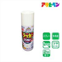 アサヒペン アスペンラッカースプレー 420mL （ミルキーホワイト） 9016896（直送品）