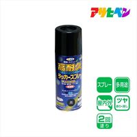 アサヒペン 高耐久ラッカースプレー 300mL （黒） 901525（直送品）