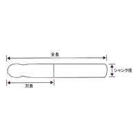 喜一工具 PROCHI PRCーR400M4 4枚刃超硬ボールE/M R4.0 1本（直送品）