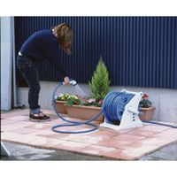 【ホースリール】 グリーンライフ PCホースリール ジェニアス50 GR50GNF ホワイト／ブルー 1個