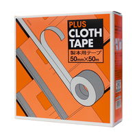 プラス 製本テープ 紙クロステープ 50mm×50m 黒 43-701 1個