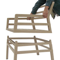 タカショー アリア チェア ベージュ クッション付 NAR-C01BE 1脚（直送品）