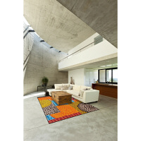 洗えるデザインマット Ethno Pop140 x 200cm C013K クリーンテックス・ジャパン（直送品）