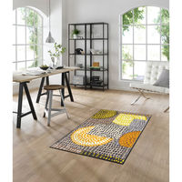 クリーンテックス・ジャパン 洗えるデザインマット EthnoPopOrange75x120cm C023B 1枚