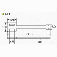 ヘラマンタイトン 表示用アロータグ AT1 100個入 1袋(100個)（直送品）