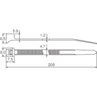 ヘラマンタイトン ホースクランプタイ CTT50R 100本入 1袋(100本)（直送品）