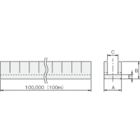 ヘラマンタイトン グロメット THー032 100m入 1巻（直送品）