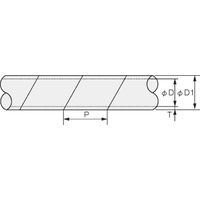ヘラマンタイトン スパイラルチューブ(FEP) TSー12ーFEP 20m入 1巻(20m)（直送品）