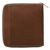 QUO VADIS（クオバディス・ジャパン） ラウンドジップカバー イタリアンレザー 16×16 キャメル qv16x16lrocm（直送品）