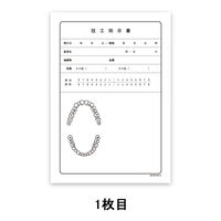 歯科医療印刷 技工指示書 B6 30枚入 PD03 1箱(30冊入)