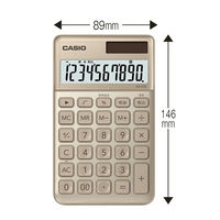 カシオ計算機 スタイリッシュ電卓大判手帳サイズ（ゴールド） NS-S10-GD-N