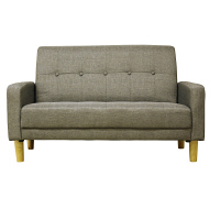 後藤家具物産 2Pソファ ファブリック コンパクトカジュアルソファ グレー SO-08gy 1脚（直送品）