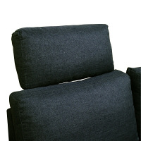 後藤家具物産 ロータイプカウチソファ グレー 組み替え自由ダブルコンセント付クッション2個付 ヘッドレスト付 座面ボンネルコイル SO-21gy 1脚（直送品）