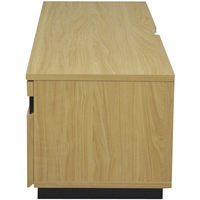 エイ・アイ・エス ブラックガラスAVボード120 ナチュラル 幅1200×奥行395×高さ360mm AV-BKG120 NA 1台（直送品）