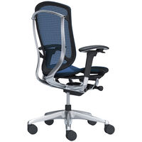 CC81BR FPG4 オカムラ コンテッサ セコンダ 可動肘 座メッシュ ハイバック ポリッシュ ブラックボディ ダークブルー 1脚（直送品）