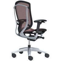 CC81GR FPG8 オカムラ コンテッサ セコンダ 可動肘 座メッシュ ハイバックシルバーフレームブラックボディ ダークブラウン 1脚（直送品）