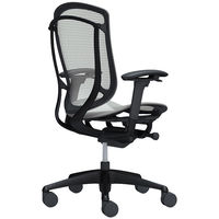 CC81MR FPG3 オカムラ コンテッサ セコンダ 可動肘 座メッシュ ハイバックブラックフレーム ブラックボディ ライトグレー 1脚（直送品）