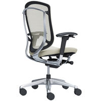 CC83BR FPC2 オカムラ コンテッサ セコンダ 可動肘 座クッション ハイバック ポリッシュフレームブラックボディ ホワイト 1脚（直送品）