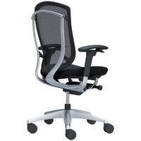 CC83GR FPC1 オカムラ コンテッサ セコンダ 可動肘 座クッション ハイバック シルバーフレーム ブラックボディ ブラック 1脚（直送品）