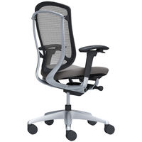 CC83GR FPD2 オカムラコンテッサセコンダ 座クッション ハイバック シルバーフレーム ブラックボディ ミディアムグレー 1脚（直送品）