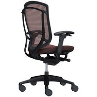 CC83MR FPC8 オカムラ コンテッサ セコンダ 座クッション ハイバック ブラックフレーム ブラックボディ ダークブラウン 1脚（直送品）