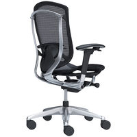 CC81BS FPG1 オカムラコンテッサセコンダ ハイバック可動肘 座メッシュ ポリッシュブラックボディ ランバー付 ブラック 1脚（直送品）
