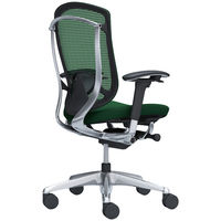 CC83BS FPD5 オカムラコンテッサセコンダ ハイバック 座クッション ポリッシュフレームブラックボディ ランバー付ダークグリーン 1脚（直送品）