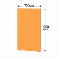 トーカイスクリーン MSパネル 高さ1200×幅700mm オレンジ MS-1207OR 1枚（取寄品）