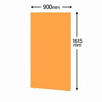トーカイスクリーン MSパネル 高さ1615×幅900mm オレンジ MS-1609OR 1枚（取寄品）