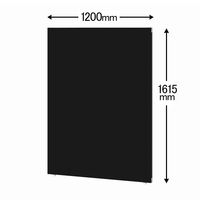 トーカイスクリーン MSパネル 高さ1615×幅1200mm ブラック MS-1612BK 1枚（取寄品）