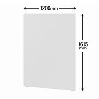 トーカイスクリーン MSパネル 高さ1615×幅1200mm ライトグレー MS-1612G 1枚（取寄品）