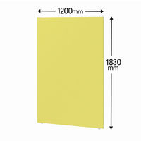 トーカイスクリーン MSパネル 高さ1830×幅1200mm イエローグリーン MS-1812YGr 1枚（取寄品）