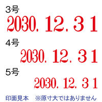 シヤチハタ 回転ゴム印 本西暦日付　3号明朝体 NFH-3M