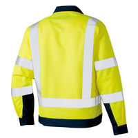 アイトス 長袖ブルゾン ハイパーイエロー×ネイビー 4L 2701-091 1着（直送品）