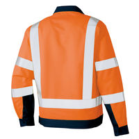 アイトス 長袖ブルゾン ハイパーオレンジ×ネイビー 5L 2701-093 1着（直送品）