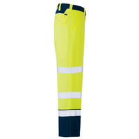 アイトス ワークパンツ（ノータック） ハイパーイエロー×ネイビー LL 2720-091 1着（直送品）