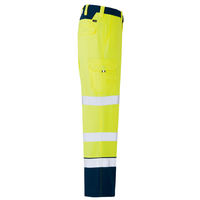 アイトス カーゴパンツ（ノータック） ハイパーイエロー×ネイビー L 2721-091 1着（直送品）