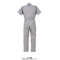 ヤマタカ 半袖夏ツナギ服 ライトグレー 4L 757ー7ー4L 1枚（直送品）