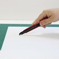 エヌティー カッターナイフＡ型　プレミアムＧ　オートロック式　赤 PMGAEVO1　1丁