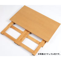 ファミリー・ライフ 天然木折りたたみテーブル ブラウン 幅800×奥行450×高さ690mm 1台（直送品）