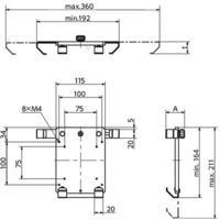 鍋屋バイテック タブレットPCホルダ DTA-13-330-BK（直送品）